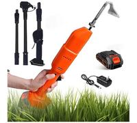 Zappa elettrica 2 in 1, con batteria al litio ricaricabile e palo telescopico, per giardino, frutteto e coltivazione in serra