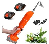 Zappa elettrica e sarchiatore, strumento da giardino senza fili con 2 batterie per scavare, diserbo e allentare il terreno