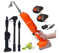 Zappa for coltivatori, attrezzo da Giardino con Asta telescopica con Batteria al Litio Ricaricabile, Zappa elettrica for Scavare a Mano, Attrezzi da Giardinaggio 2 in 1 e rastrello