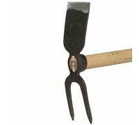 SIENA GARDEN - Zappa da Giardino a 2 Denti, con Manico in Legno di Frassino, 135 cm, FSC 100%