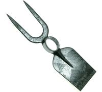 ZAPPA ZAPPETTA CAMPIDANO CON CORNA OCCHIO TONDO TEMPRATA gr 600 UTENSILE BIDENTE