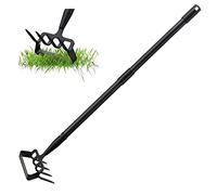 Zappe da Giardino per diserbo, Attrezzi per Zappe a Staffa per Giardino con ad Anello Regolabile, Manico Lungo Heavy Duty con Staffa Regolabile per diserbo