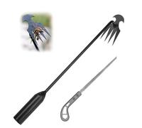 Zappe da Giardino per Diserbo, Sarchiatore Manuale con Manico, Attrezzi per Diserbo, Earchiatore per Erbacce Professionale, Estirpatore Erbacce orto, Estirpatore Erbacce Manuale (Nero 50CM)+Sega