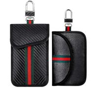 ZappelStift 2 pezzi mini RFID borsa Faraday, Borsa Portachiavi per Auto Custodia, RFID Signal Blocker con Protezione Sicurezza, per Tutte le Chiavi Dell'auto Telefoni Cellulari