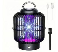 Zapper per insetti per esterni e interni, 2200 V, elettrico, ricaricabile, senza fili, con durata della batteria 8H, trappola fisica portatile per insetti, trappola per mosche, per casa, patio, cucina