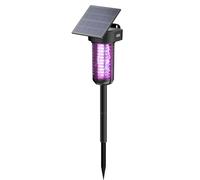 Zapper solare anti-insetti per esterni, impermeabile, senza fili, ricaricabile, spegnimento automatico, trappola per insetti volanti, lampada decorativa per terrazze