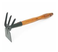 Zappetta lama quadra e tridente con manico in faggio 38cm Handy 1106