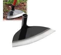 Zappetta per erbacce da giardinaggio in acciaio per impieghi gravosi, zappa da giardino a testa cava in acciaio inox, zappetta per erbacce da giardino, attrezzi da giardino (31.8cm)