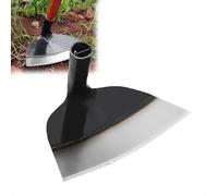 Zappetta per erbacce da giardinaggio in acciaio per impieghi gravosi, zappa da giardino a testa cava in acciaio inox, zappetta per erbacce da giardino, attrezzi da giardino (25.5cm)