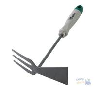 ZAPPETTA QUADRA TRIDENTE 2 USI PAPILLON IN ACCIAIO VERNICIATO MANICO PLASTICA