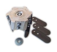 Zappetta testina universale per decespugliatore a 6 lame