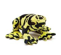 Zappi Co 100% riciclati peluche Rana Dardo Velenoso Giallo/Nero (15cm larghezza) - Morbido e coccolone, raccolta di animali ecocompatibili per il primo neonato