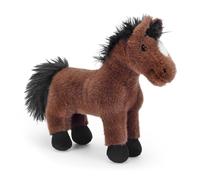 Zappi Co Chris il cavallo di peluche marrone scuro - Morbido peluche di 20 cm - Regalo cavallo giocattolo per bambini
