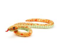 Zappi Co Giocattolo di Serpente del Grano Giallo di Peluche 100% Riciclato (Lunghezza 100cm) Morbido Peluche Ecologico Giallo per Neonati