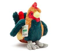 Zappi Co Giocattolo Peluche 100% Riciclato Gallo (Lunghezza 24 cm) Morbido e Cuddly Collezione di Animali Eco-Friendly Per il Primo Bambino Neonato