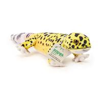 Zappi Co Peluche a forma di geco leopardo riciclato al 100% (lunghezza 45 cm) imbottito morbido coccoloso ecologico per neonati e bambini