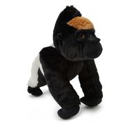 Zappi Co Peluche di Gorilla Silverback (32cm) - Potente, Morbido Peluche della Giungla, Eco-Friendly, Successo tra i Giovani Appassionati di Animali, 100% Riciclato