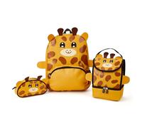 Zappi Co Zappi Backpack Bagagli, Giraffa, Children's (Pacco da 3) Zaino per Bambini