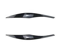 ZAPYVET 1 Paio di Sopracciglia for fari Auto, for Adesivi for Sopracciglia for fari Serie 3 E90 E91, Modifica della Decorazione Esterna Pellicola Oscurante per fari(Carbon Fiber)