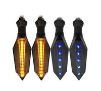 ZAPYVET 17LED Indicatori di direzione for moto Luce 2835SMD Lampeggiatore Costruito Relè Lampeggiatore for moto Indicatori di direzione Luce pieghevole Indicatore di direzione per moto(4 PCS)