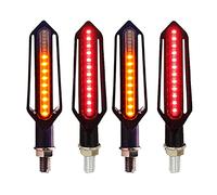 ZAPYVET 24LED Indicatore di direzione for motocicletta che scorre lampeggiante Lampeggiante Freno Luce di marcia diurna DRL Lampeggiatore Relè Segnale di arresto Illuminazione Indicatore di direzione