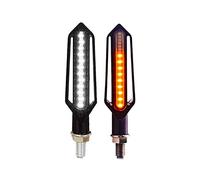 ZAPYVET 24LED Indicatore di direzione for motocicletta che scorre lampeggiante Lampeggiante Freno Luce di marcia diurna DRL Lampeggiatore Relè Segnale di arresto Illuminazione Indicatore di direzione