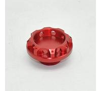 ZAPYVET 37mm Car Styling Tappo filtro olio Coperchio serbatoio carburante Accessori Car Styling in alluminio Tappo del serbatoio del carburante(Rot)
