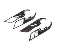 ZAPYVET 4 pezzi modanature interne in fibra di carbonio maniglia interna ciotola decorazione pannello di copertura rivestimento, for X3 X4 G01 G02 2018-2022 Rivestimento per maniglia portiera auto