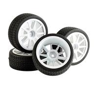 ZAPYVET 4 Pezzi Speed Tires Wheel Insert Sponge, for HSP, for HPI, 1/10 1:10 Touring Car RC 910-6091 Set di Ruote da Corsa RC(910W-6091)