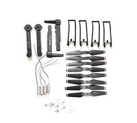 ZAPYVET Accessori Motori Motori Braccio Elica Pale Guardia Ingranaggio Parti, for E99 Rc Quadcopter Sostituzione del braccio del drone(Schwarz)