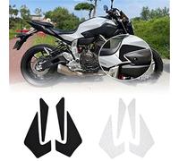 ZAPYVET Adesivo antiscivolo for protezione ginocchiera laterale for serbatoio moto, compatibile con YA-MA-HA MT-07 MT07 MT 07 2015 2016 2017 2018 Tappetino antiscivolo per moto(Black with LOGO)