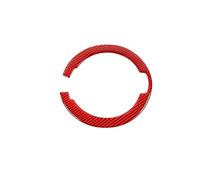 ZAPYVET Anello di protezione della porta del carburante di riempimento Anello di protezione del tappo del serbatoio dell'olio Adesivo decorativo Accessori for auto in fibra di carbonio, for Challenger