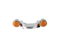 ZAPYVET Barra luminosa for indicatori di direzione posteriori for moto, for Harley, Street Glide Road Glide 2010-2019 Indicatore di direzione per moto(Chrome Orange)