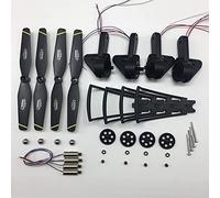 ZAPYVET Braccio alare pieghevole Include ingranaggi Asse motore Cuscinetto ecc., for S169 SG700-D Drone RC Quadcopter Pezzi di ricambio Sostituzione del braccio del drone(Schwarz)