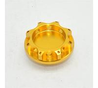 ZAPYVET Coperchio del tappo del serbatoio del filtro dell'olio motore in alluminio da 41 mm Emblema nero Tappo del serbatoio del carburante(Gold)