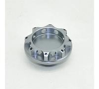 ZAPYVET Coperchio del tappo del serbatoio del filtro dell'olio motore in alluminio da 41 mm Emblema nero Tappo del serbatoio del carburante(Grey)