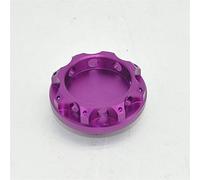 ZAPYVET Coperchio del tappo del serbatoio del filtro dell'olio motore in alluminio da 41 mm Emblema nero Tappo del serbatoio del carburante(Purple)