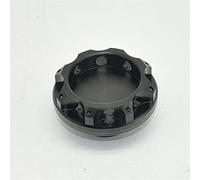 ZAPYVET Coperchio del tappo del serbatoio del filtro dell'olio motore in alluminio da 41 mm Emblema nero Tappo del serbatoio del carburante(Schwarz)