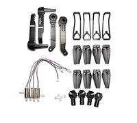 ZAPYVET Eliche Lame Ricambi E88 Braccio pieghevole for drone con ingranaggi Protezione motore, for LS-E525 Rc Quadcopter Sostituzione del braccio del drone(New E88 E525 black)