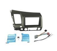 ZAPYVET Fascia Radio Doppio DIN, for Civic, Pannello Stereo Dvd Refitting Installazione Kit Rivestimento Cornice Cornice Cablaggio ISO Cornice per autoradio(M178X100mm)