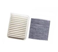 ZAPYVET Filtro abitacolo auto, for Toyota, Corolla, E150 E15 1.3L 1.4L 1.6L 1.8L 2007-2013 Filtro 178010T020 8713930040 Filtro aria per auto(BLACK 2 Pcs Filter Set)