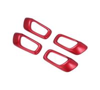ZAPYVET For 11Th, for Civic, 2022 Accessori for adesivi for finiture decorative for maniglia interna della portiera dell'auto Rivestimento per maniglia portiera auto(BLACK Red)