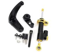 ZAPYVET For Dualtron, accessori for scooter elettrici Ultra 2 Stabilizzatore Kit staffa di montaggio ammortizzatore in fibra carbonio Ammortizzatore sterzo scooter elettrico(Black gold)