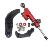 ZAPYVET For Dualtron, for Thunder, 3 DT3, scooter elettrico Accessori for kit di supporto for staffa stabilizzazione dello sterzo regolabile Ammortizzatore sterzo scooter elettrico(BLACK 1)