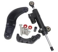 ZAPYVET For Dualtron, Thunder 3, DT3 Scooter elettrico Stabilizzazione dello sterzo regolabile Staffa di montaggio Kit supporto Accessori Ammortizzatore sterzo scooter elettrico(BLACK C)