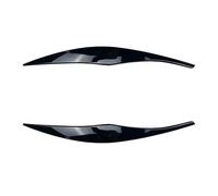 ZAPYVET for, for Serie 3 E90 E91 2 Pezzi ABS Gloss Black Faro Sopracciglia Palpebra 2005 2006 2007 2008 2009 2010 2011 Berlina Touring Pellicola Oscurante per fari(Gloss Black)