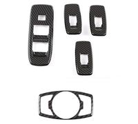ZAPYVET For Ford, Ranger Everest 2015-2023 Finestra di automobile Interruttore di sollevamento Interruttore fari Pulsante di copertura Cornice Rivestimento interruttore finestrino auto