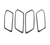 ZAPYVET For la Serie 3 G20 2019-2021 2022 Accessori Interni LHD Lato Interno Auto Maniglia Della Porta Tirare Ciotola di Copertura Trim 4 Pz/set Rivestimento per maniglia portiera auto(BLACK Black)