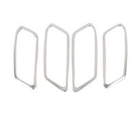 ZAPYVET For la Serie 3 G20 2019-2021 2022 Accessori Interni LHD Lato Interno Auto Maniglia Della Porta Tirare Ciotola di Copertura Trim 4 Pz/set Rivestimento per maniglia portiera auto(BLACK Silver)