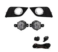 ZAPYVET For NISSAN, Sentra 2016 2017 2018 2019 Fendinebbia alogeno Luci di marcia diurna for automobili con cavi Accessori di ricambio Fendinebbia Gruppo fendinebbia per auto(Black HALOGEN BULB)